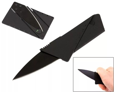 Nóż rozkładany w portfel składany karta kredytowa