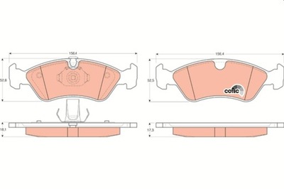 КОЛОДКИ ГАЛЬМІВНІ OPEL ПЕРЕД ASTRA F/VE GDB1300