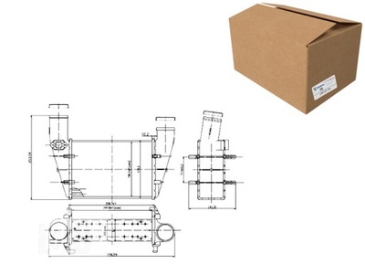 INTERCOOLER AUDI A4 8D 01 95-12 98 AUDI A6 4B 01 97-05 04 ABAKUS