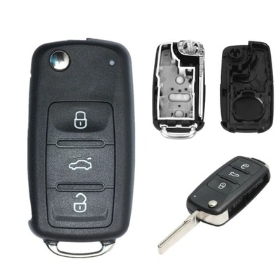 Car Remote Key Shell Key Case for VW Caddy Eos Golf Jetta Polo Tigua~50107 