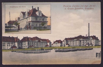 Grudziądz - Graudenz - Koszary Wojskowe 1917 r