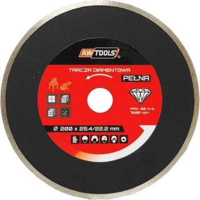 AWTools Tarcza diamentowa pełna 250 x 25,4mm (AW44250)