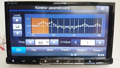 Alpine INE-W977BT super dźwięk k. czas akt. zwrotn