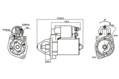 Стартер magneti marelli 063721075010 фото №1