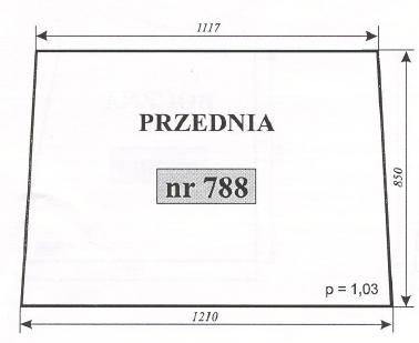 szyba przednia T25 A2 Naglak - Koźmin