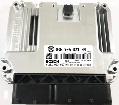 COMPUTADOR VW TOURAN 03G906021HN 0281013617 IMMO APAGADO  