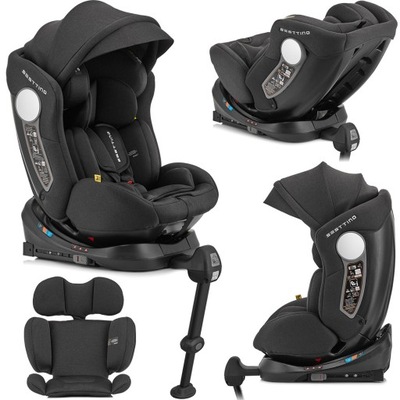 OBROTOWY FOTELIK SAMOCHODOWY ISOFIX 360° 0-36kg SESTTINO HEXAGON PRO