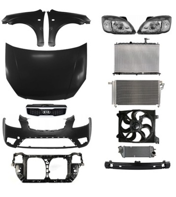 Kia rio 09-11 бампер капот крила pas фото №1