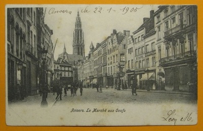 200244, Belgia, Antwerpia, obieg 1905