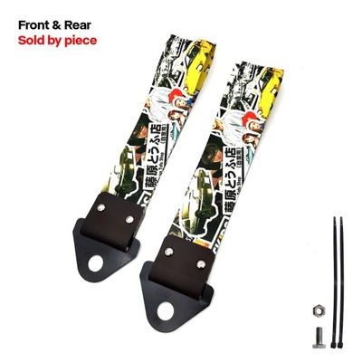 CAR TOW STRAP JDM DECORATION UNIVERSAL RACING CAR THERE ARE SCREWS A~58058