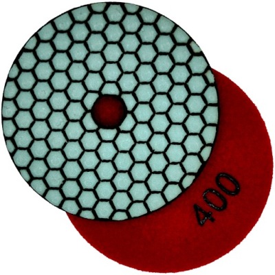 TARCZA DIAMENTOWA POLERSKA G400 RZEP do SZLIFOWANIA POLEROWANIA GRESU 100mm