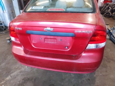 Chevrolet aveo i t200 sedan крышка багажника багажник задняя 77u фото №1