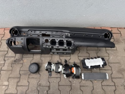 Mercedes a 177 приборная панель панель  комплект подушка безопасности белый nić фото №1