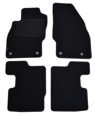 OPEL CORSA E 2014-2019R. BLACK MATS VELOUR - ECONOMY.  