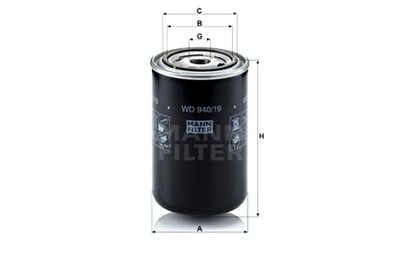 MANN-FILTER FILTRO ACEITES AGRO  