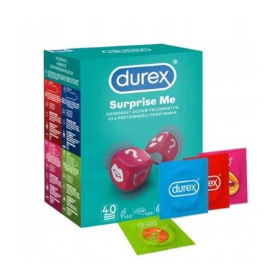 Durex Surprise Me Prezerwatywy 40 sztuk