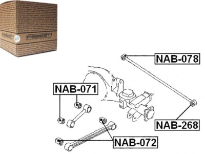 Втулка рычага nissan задняя terrano ii 2,4 2,7td 3,0 фото №1