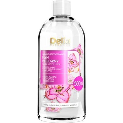 DELIA PŁYN MICERALNY 500ML OCZYSZCZAJĄCY Z SZAŁWIĄ