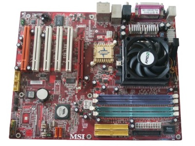 Płyta Główna MSI MS-6702E K8T Neo2/FIR + AMD Athlon 64 3000+ Gwarancja