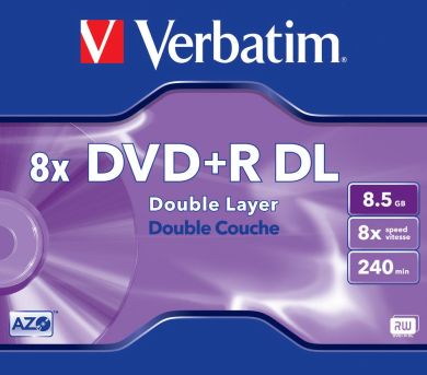 DVD+R VERBATIM 8,5GB x8 DoubleLayer Box*1