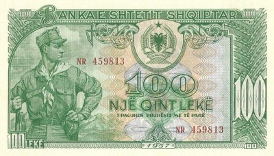 Banknot 100 Lek 1957 - UNC