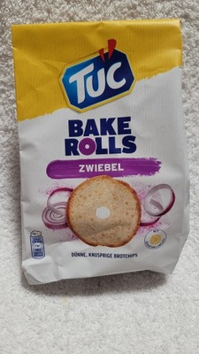 Czipsy chlebowe smak cebulowy TUC BAKE ROLLS 150g