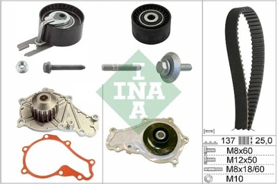 INA 530 0375 30 BOMBA DE REFRIGERACIÓN + JUEGO CORREA DISTRIBUCIÓN  