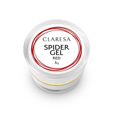 Claresa Żel do zdobień UV/LED Spider Gel Red 5ml