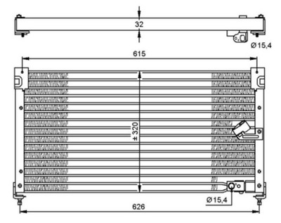 NRF 35348-NRF РАДИАТОР КОНДИЦИОНЕРА