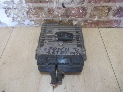 Бортовий комп'ютер ключ 03l906023gg seat leon ii 1.6 tdi фото №1