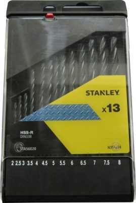 STANLEY KOVU VRTÁKY 13szt 2-8 mm STA56020