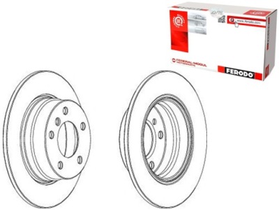 Тормозные диски тормозные 2szt bmw 1 e81 1 e87 1.6/2.0/ фото №1