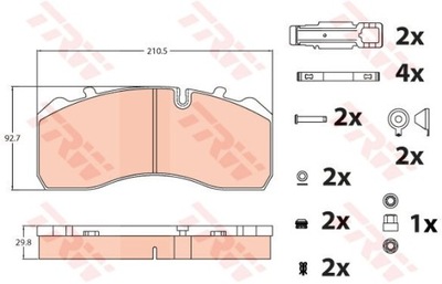 TRW GDB5072 КОЛОДКИ HAM.