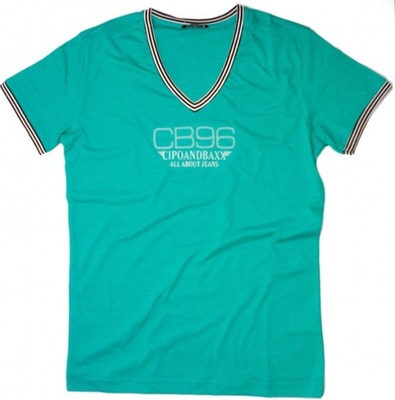 CIPO BAXX T-SHIRT MĘSKI C-5258 GREEN LOGO~M