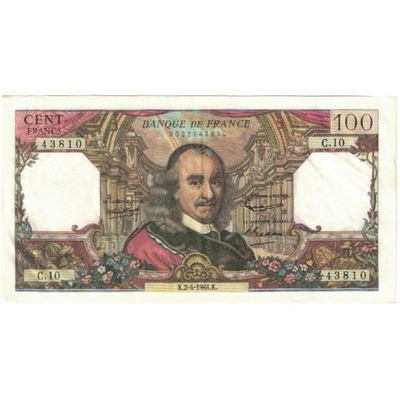 Francja, 100 Francs, 1964, E.9, EF(40-45), Fayette