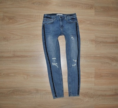 ZARA spodnie jeansy KOLEKCJA r. 38 M BDB