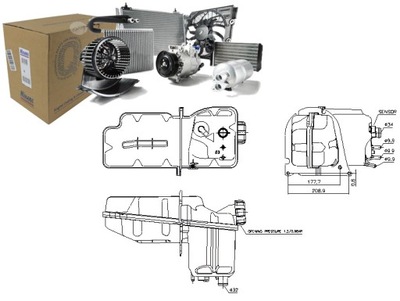 Бак расширительный жидкость охлаждающей scania p g r t фото №1
