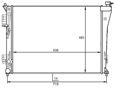 РАДИАТОР HYUNDAI I40 11- 2.0 CVVT NRF 59097