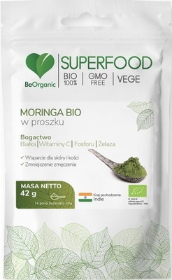 Moringa BIO w proszku 42g BeOrganic