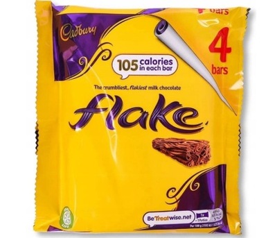 Cadbury Flake mleczne batoniki 4 x 20 g UK