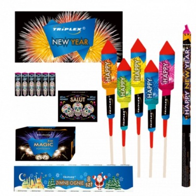 Zestaw Fajerwerków NEW YEAR 6 elementów TXR140
