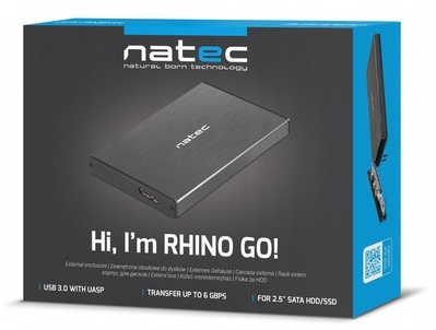 Kieszeń na dysk 2,5'' SATA USB 3.0 NATEC GO do 4TB