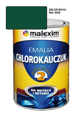 Emalia chlorokauczuk 10L ZIELEŃ MCHU RAL 6005