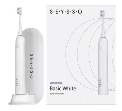 SZCZOTECZKA SONICZNA OCLEAN SEYSSO CARBON BASIC WHITE Z ETUI