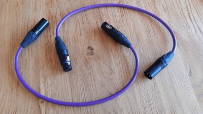 Kabel XLR Melodika 2x0,5m Purple Rain