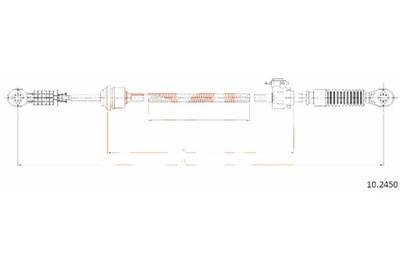 COFLE CABLE SPRZ COFLE 10.2450 FORD  