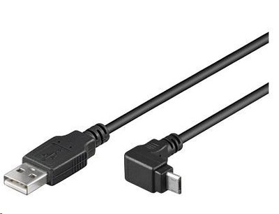 KABEL USB-micro USB 2m DO TELEFONU TABLETU KĄTOWY