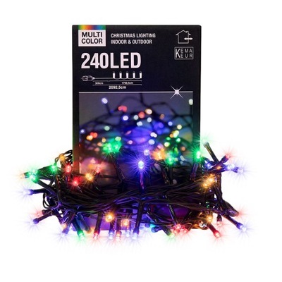 LAMPKI LED świąteczne 240 lampek LED kolorowe