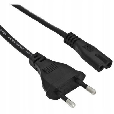 Kabel zasilający do notebooka 2pin IEC C7 1,5m EU