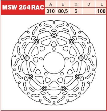 TRW MSW264RAC DISKU STABDŽIŲ 